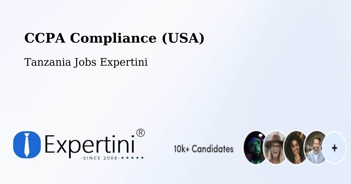 CCPA Privacy Rights & Compliance Notice – Mto Wa Mbu - Tanzania Jobs Expertini